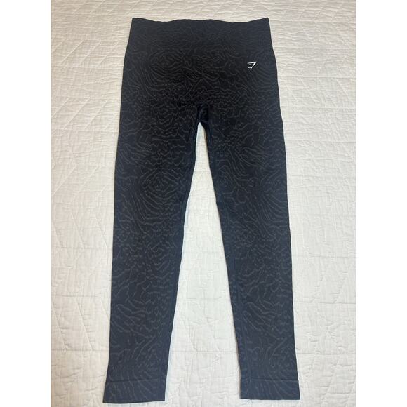 Gymshark Pants - Gymshark Workout Leggings Women's Large Gray Mid Rise Waist Stretch Compression